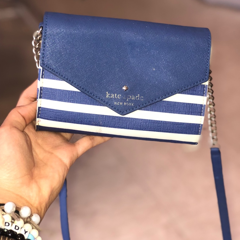 Kate Spade Striped Envelope Cross Body